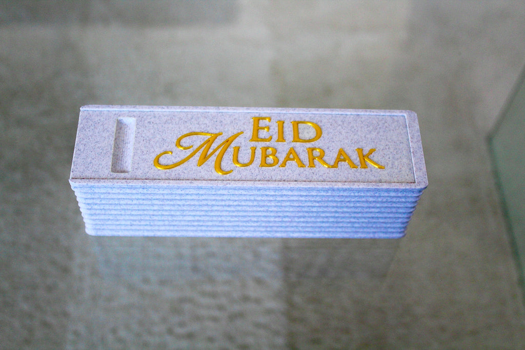 Eid Mubarak Geschenkbox | Ramadan Bayram | Schokoladenbox | MarmorOptik