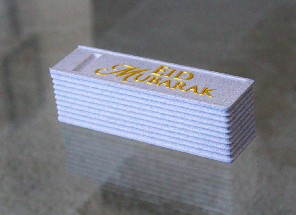 Eid Mubarak Geschenkbox | Ramadan Bayram | Schokoladenbox | MarmorOptik