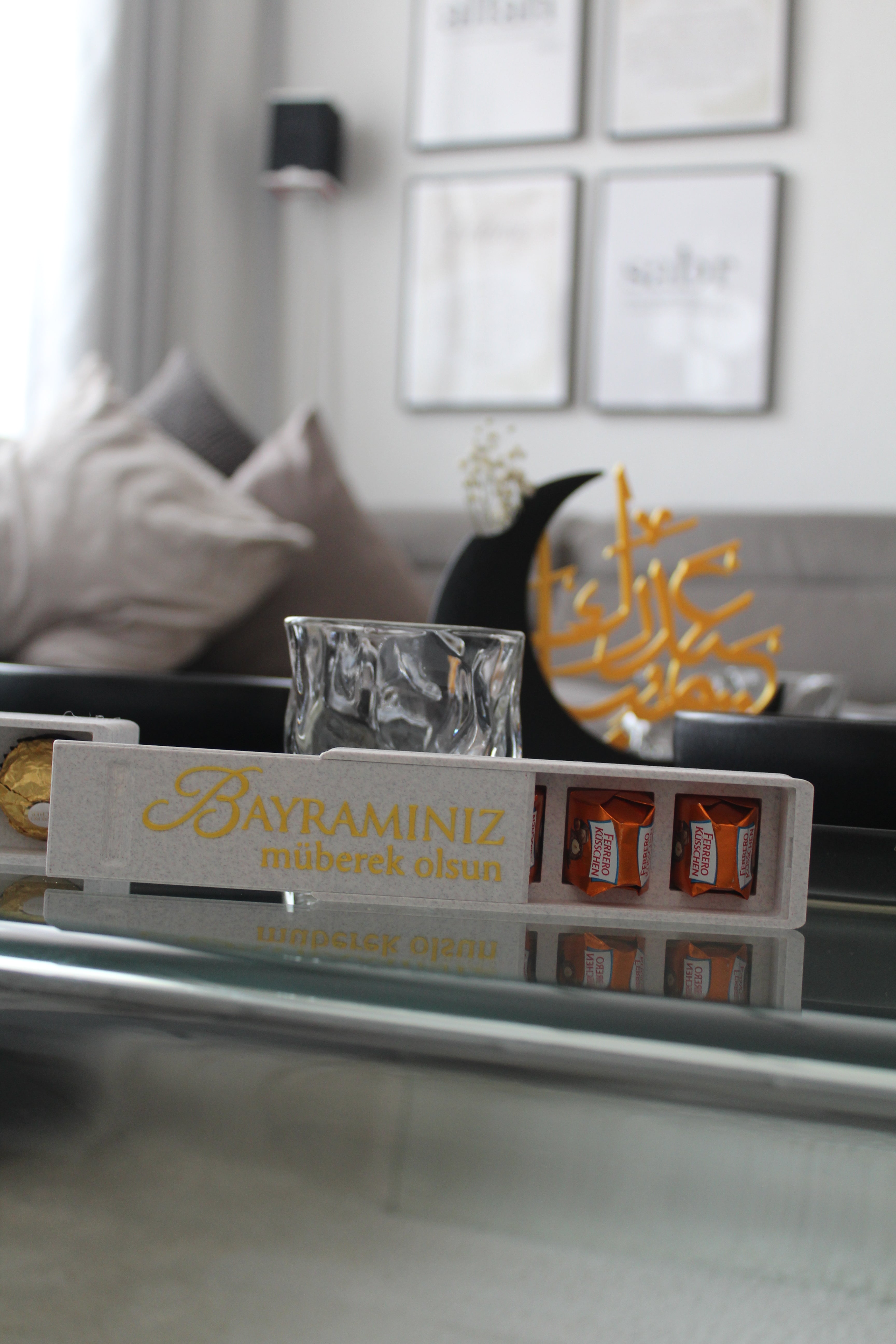 Eid Mubarak Geschenkbox | Ramadan Bayram | Schokoladenbox | MarmorOptik