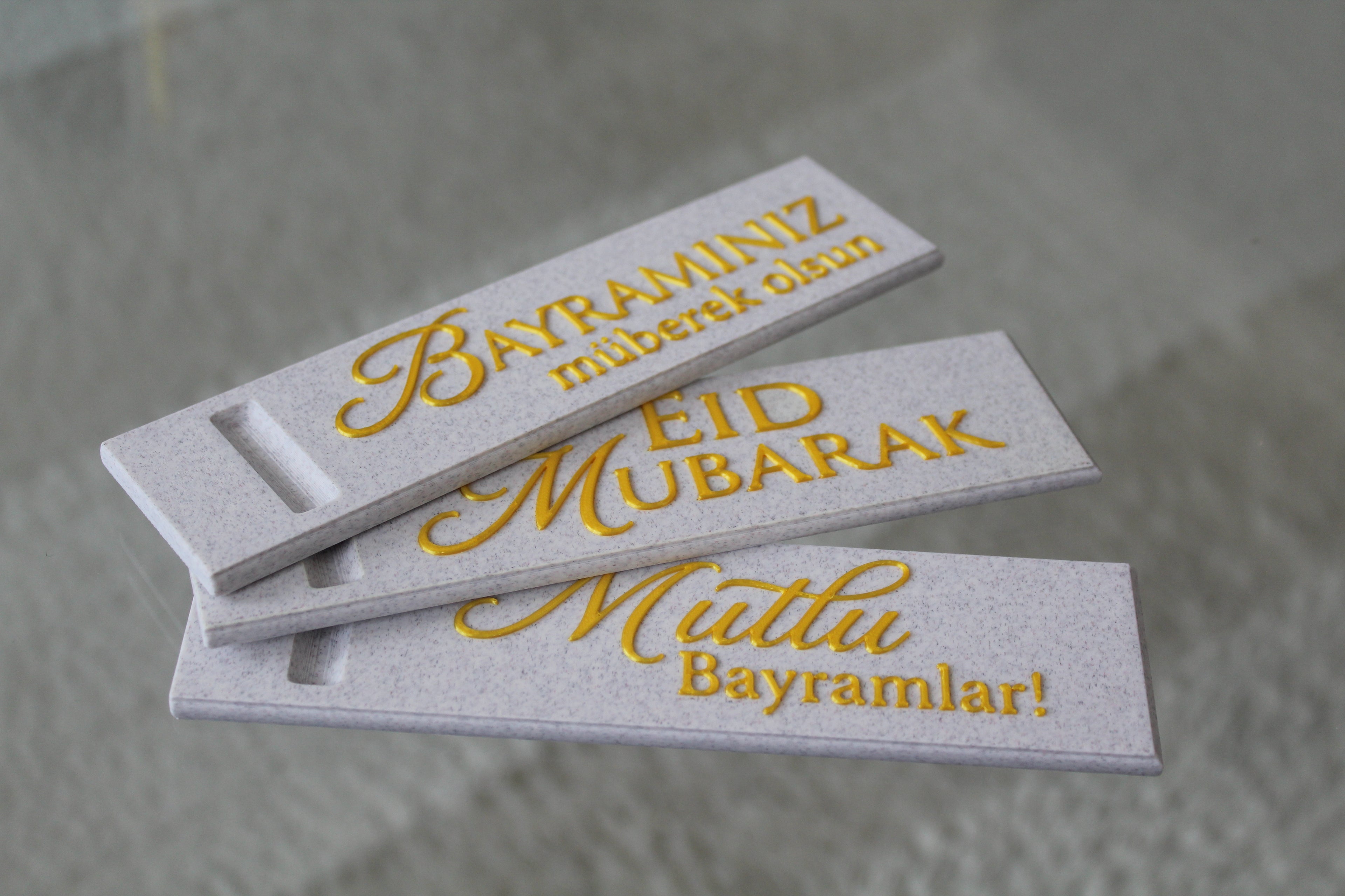Eid Mubarak Geschenkbox | Ramadan Bayram | Schokoladenbox | MarmorOptik